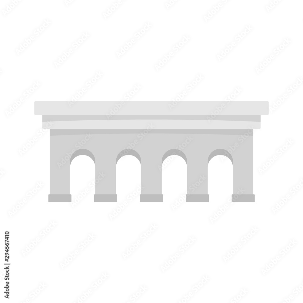 Beton bridge icon. Flat illustration of beton bridge vector icon for web design
