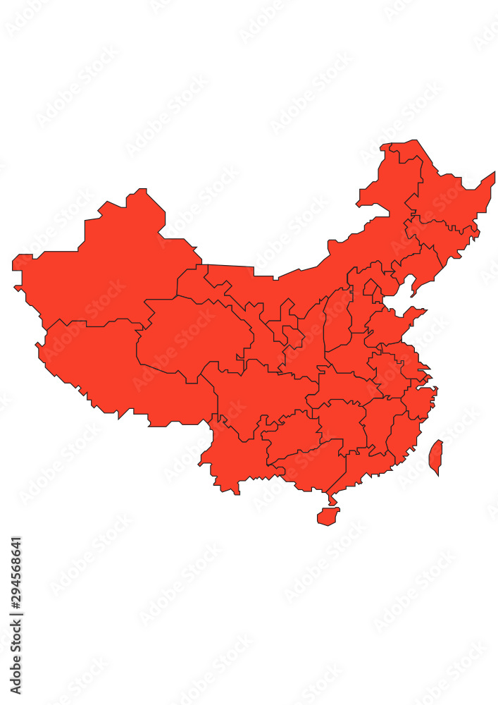 Fototapeta premium map of china