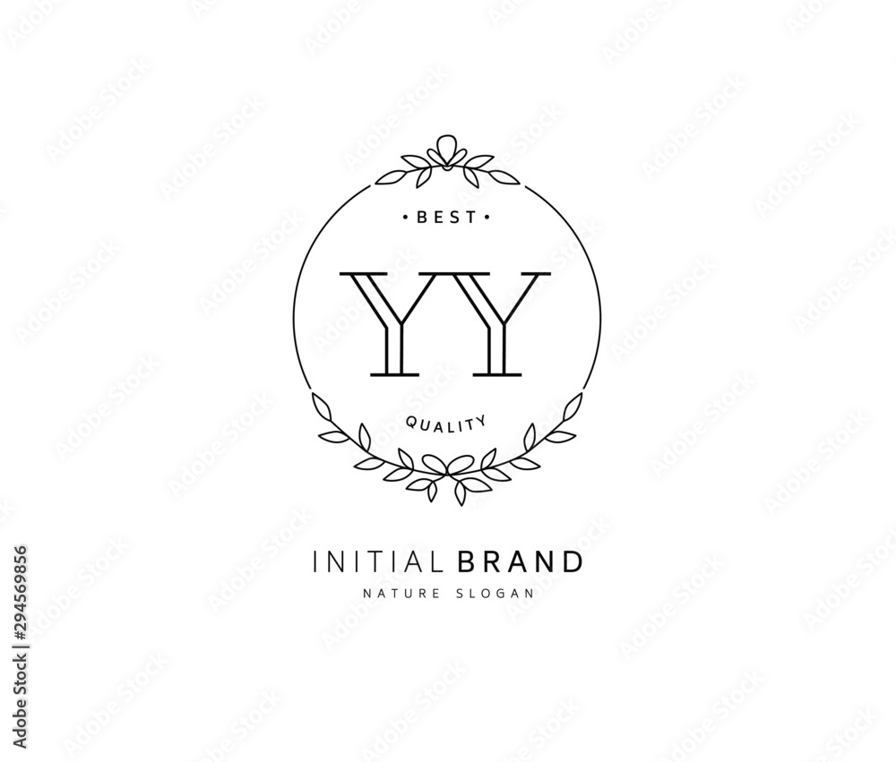 Y YY Beauty vector initial logo, handwriting logo of initial signature, wedding, fashion, jewerly, boutique, floral and botanical with creative template for any company or business. Y YY Beauty vector initial logo, handwriting logo of initial signature, wedding, fashion, jewerly, boutique, floral and botanical with creative template for any company or business.