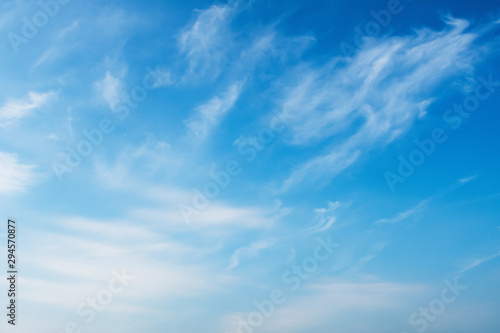 beauty blue sky with white clouds background