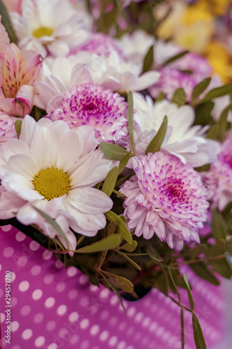 bouquet of pink flowers