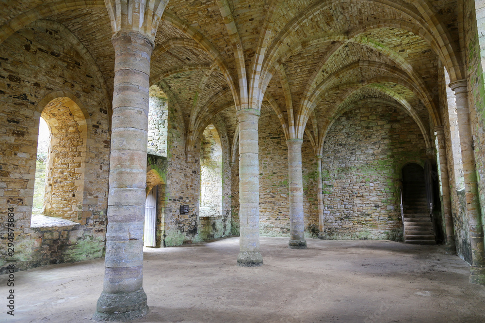 Cloisters at Ancient Abbey in Sussex