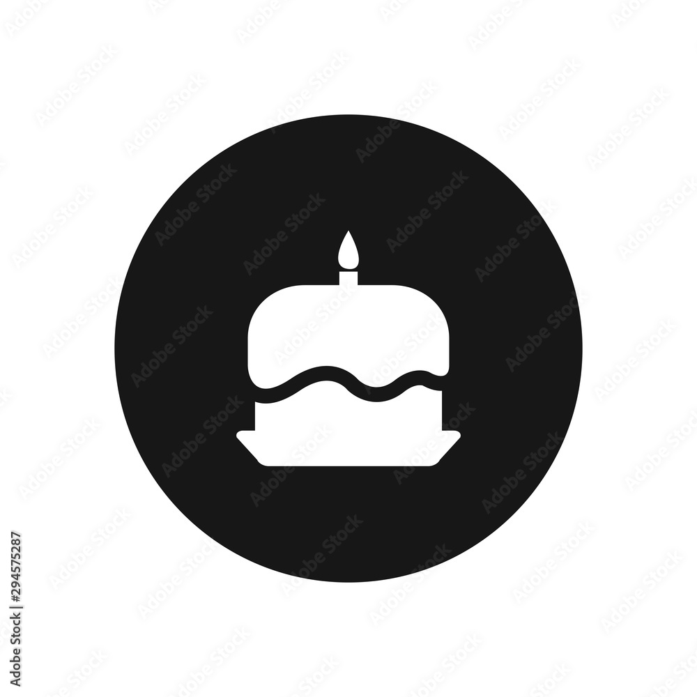 Birthday cake vector icon, simple sign for web site and mobile app. Birthday cake vector icon, simple sign for web site and mobile app.