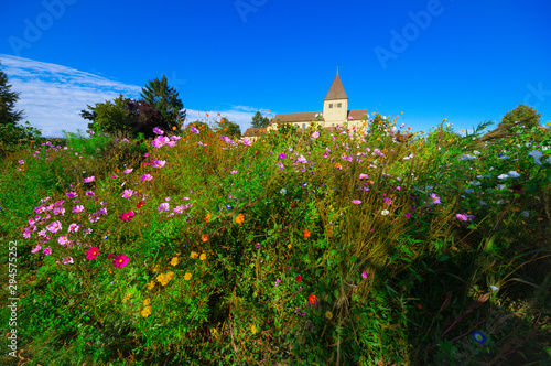 St. Georg Church on Reichenau Island has been standing here for over 1000 years. There are no buildings from this time in the distance after destructive forces of all kinds. Like a rock of love.