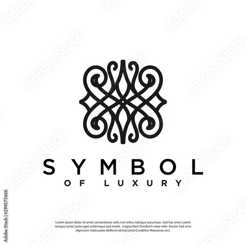 abstract symbol vector logo luxury style