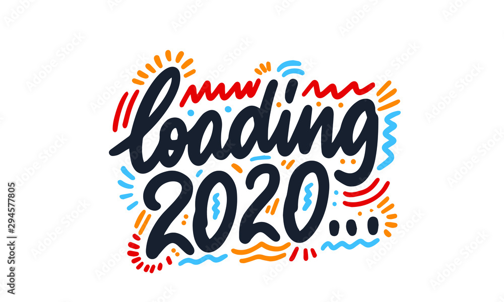 2020 loading. Merry Christmas and Happy New Year, Loading bar icon. Vector illustration 2020 loading. Merry Christmas and Happy New Year, Loading bar icon. Vector illustration