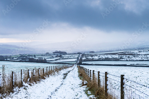 Addingham moor in the snow. Yorkshire © James Elkington