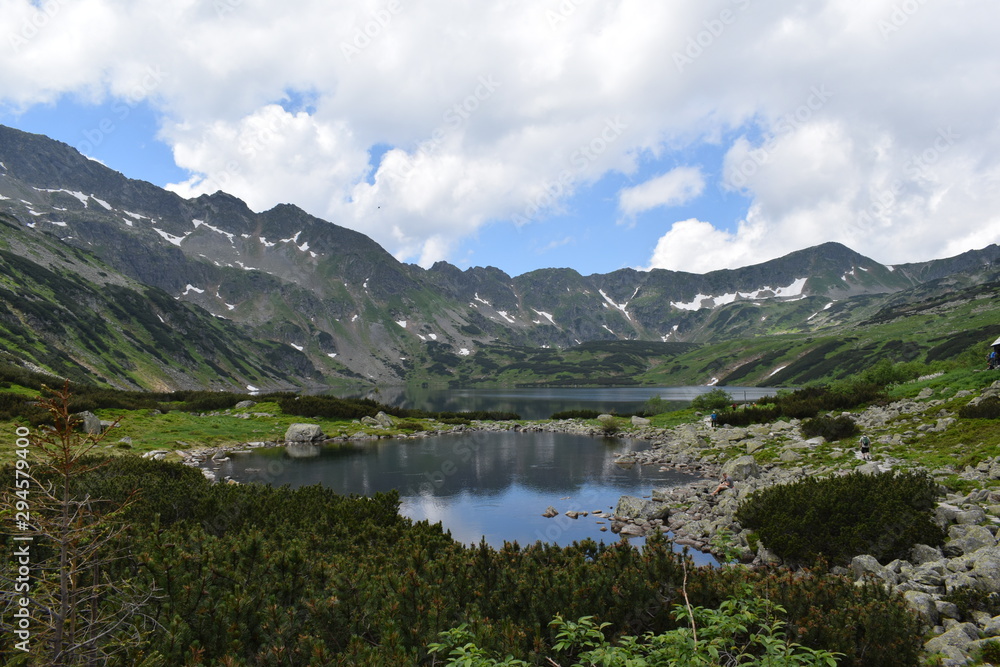 Breathtaking landscape - a lake in the tatra mountains