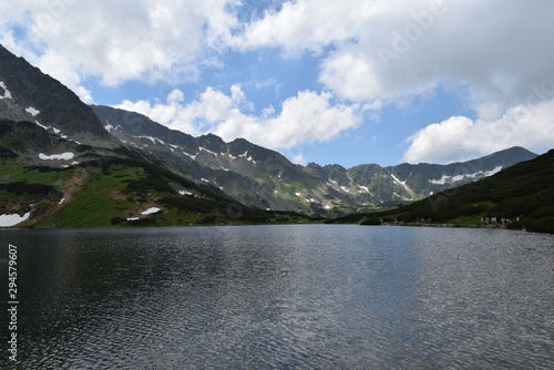 Magnificent view - a lake in the tatra mountains national park