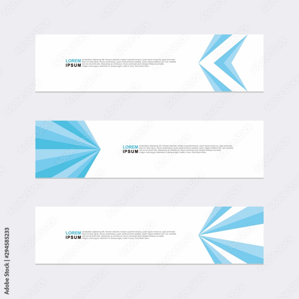 Modern vector banner web background abstract design template