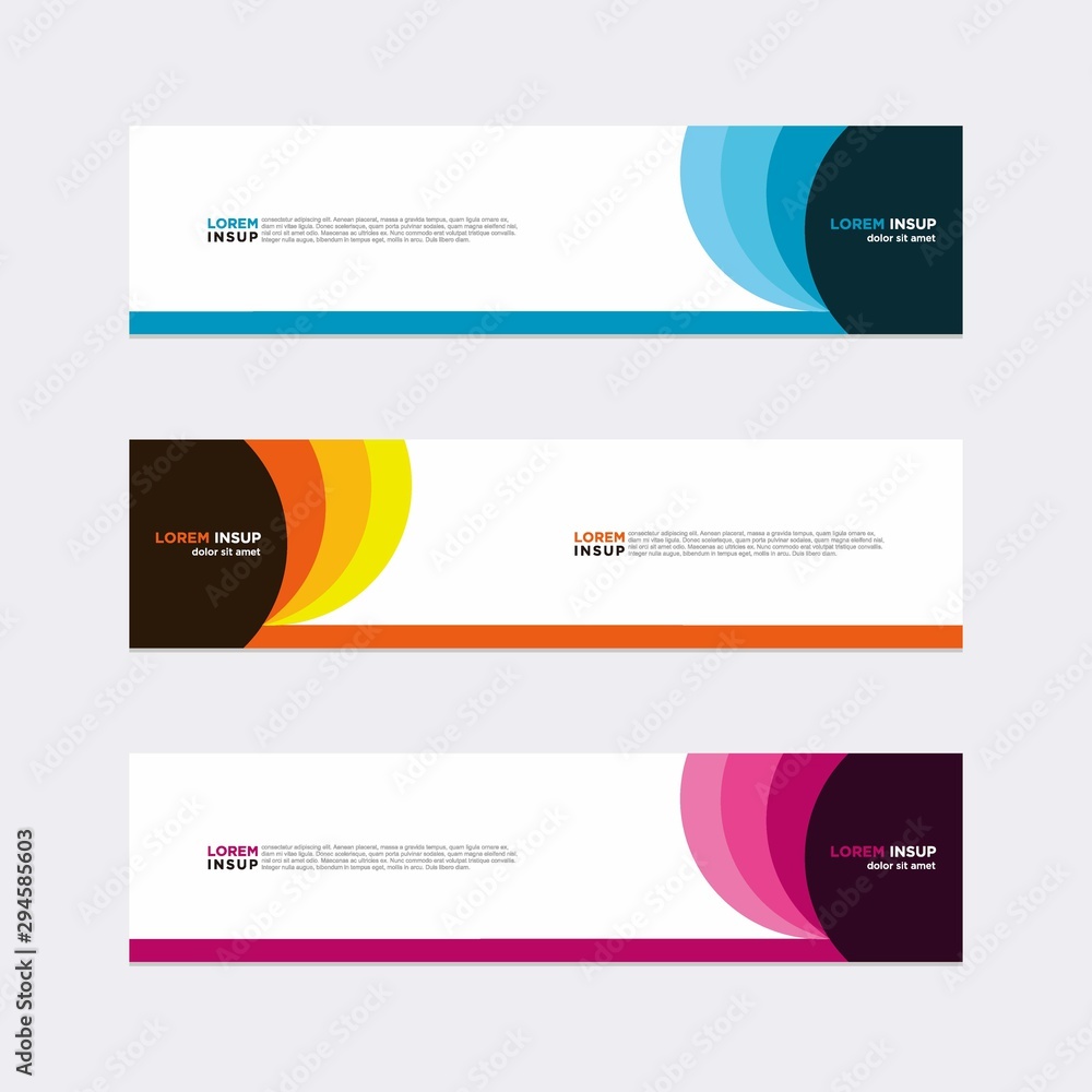 Modern vector banner web background abstract design template Modern vector banner web background abstract design template