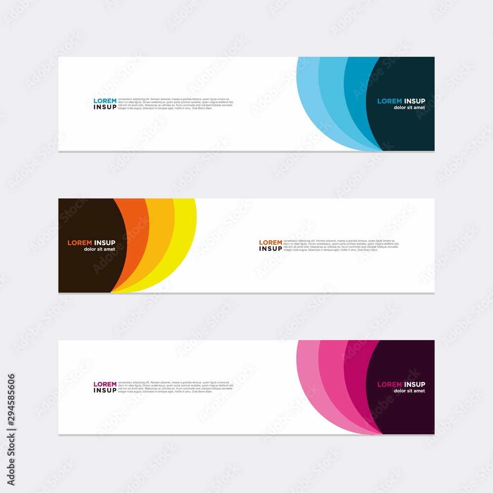 Modern vector banner web background abstract design template Modern vector banner web background abstract design template