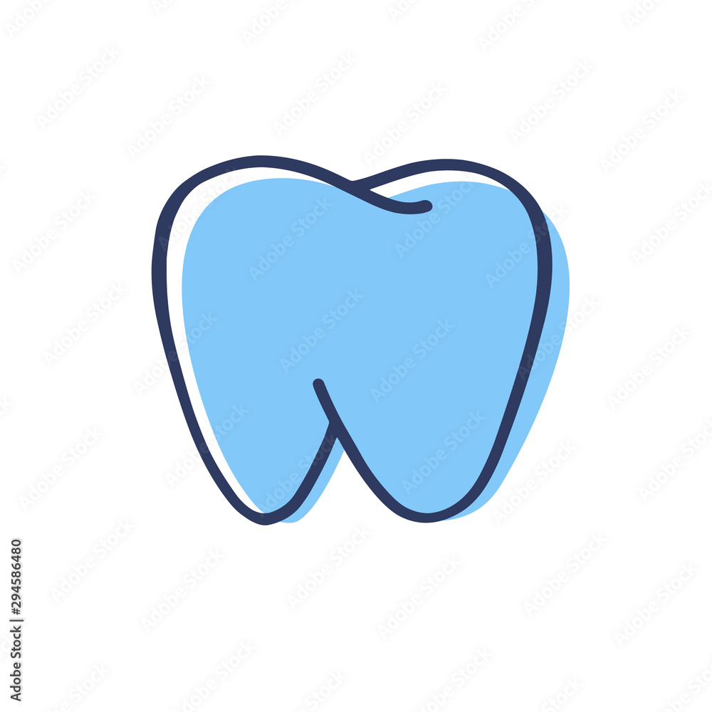 Modern vector logo for dentistry. Logo for dental clinic.Healthy teeth logo Modern vector logo for dentistry. Logo for dental clinic.Healthy teeth logo