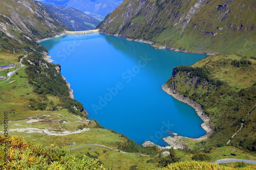 Kaprun High Mountain reservoir in the Austrian Alps, Hohe Tauern National Park