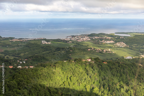 Le Vauclin  Martinique  FWI - View to the Atlantic coast from the top of Vauclin Mountain