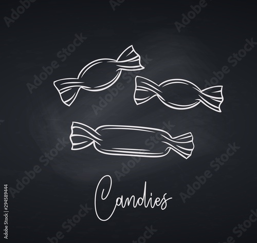 chalk candy caramel and sugar candies