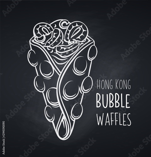 Hong kong bubble waffle icon