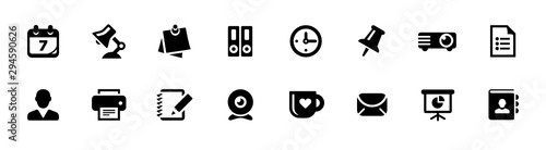 Productivity, Office, and Business Icon Set (vector icons)