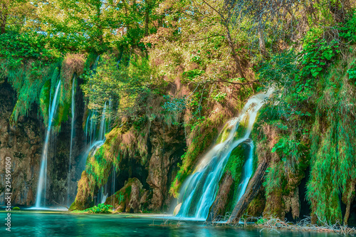 Fototapeta Naklejka Na Ścianę i Meble -  Amazing  and dream waterfalls in the deep forest 