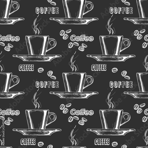 Pattern with espresso cup