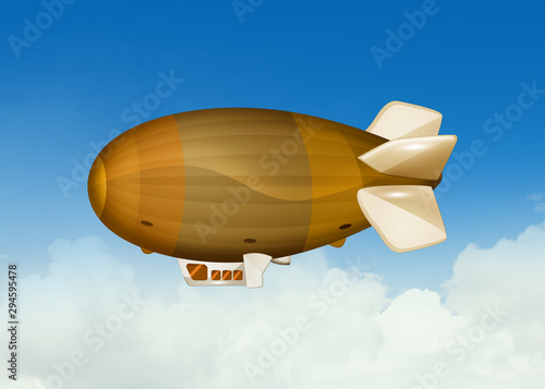 illustration of airship