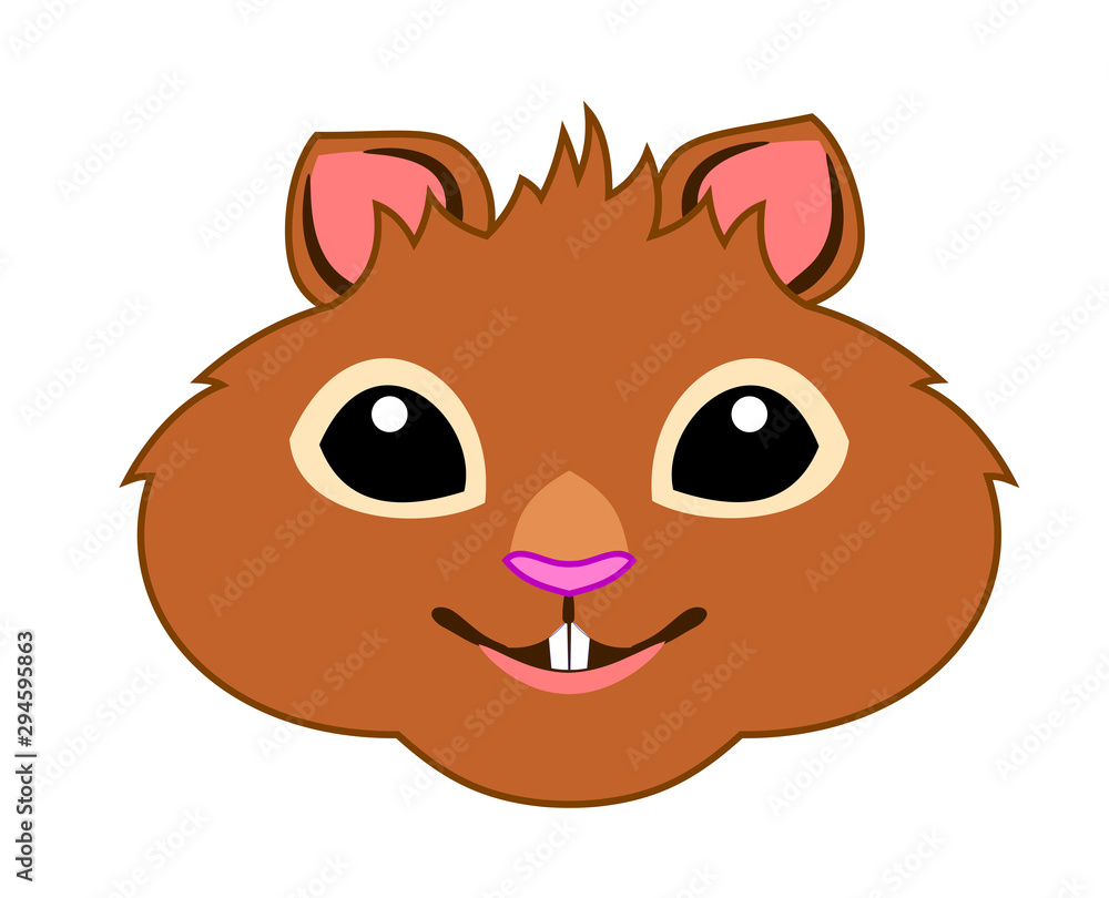 Portrait of a cute hamster Portrait of a cute hamster