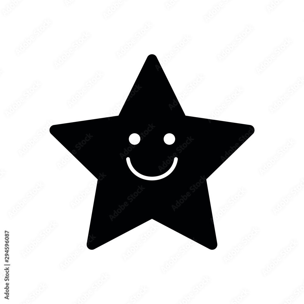 Black star - vector icon Black star - vector icon