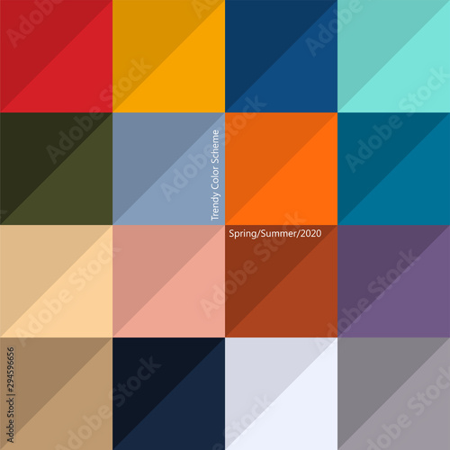 Trendy color for spring and summer season of 2020