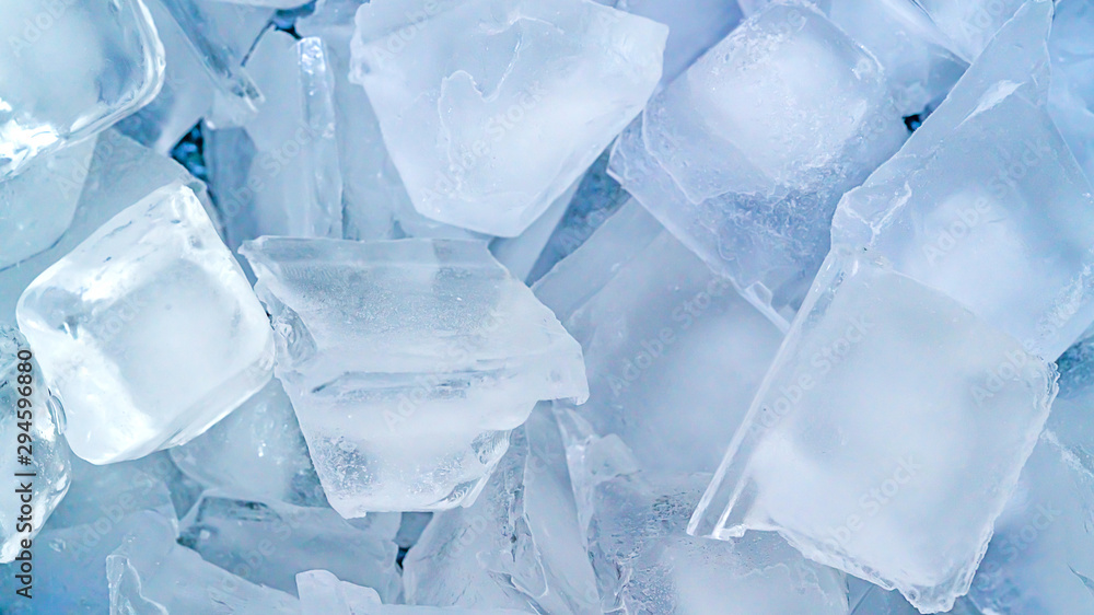 Obraz premium Close up ice cube background
