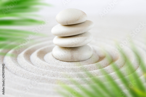 Canvas Print Zen natural japanese garden background