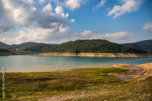 Beautiful landscape of Zaovine lake on Tara mountain.