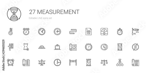 measurement icons set