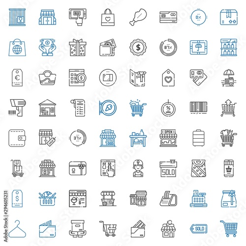 retail icons set