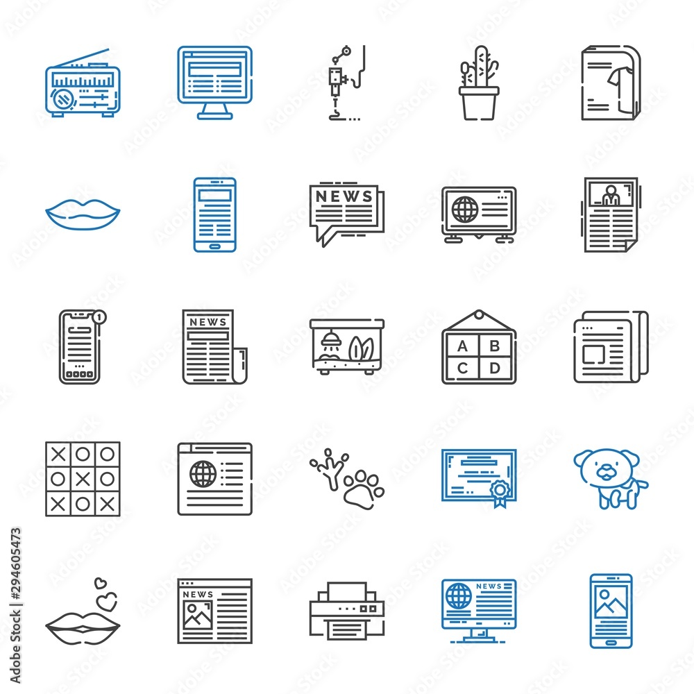 print icons set print icons set