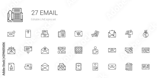 email icons set