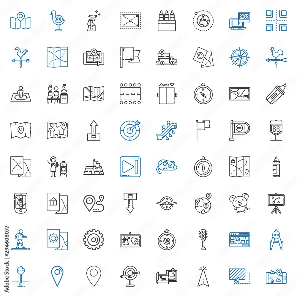 direction icons set direction icons set