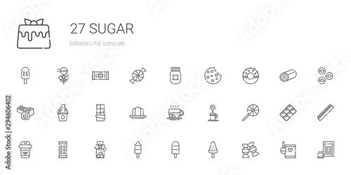 sugar icons set