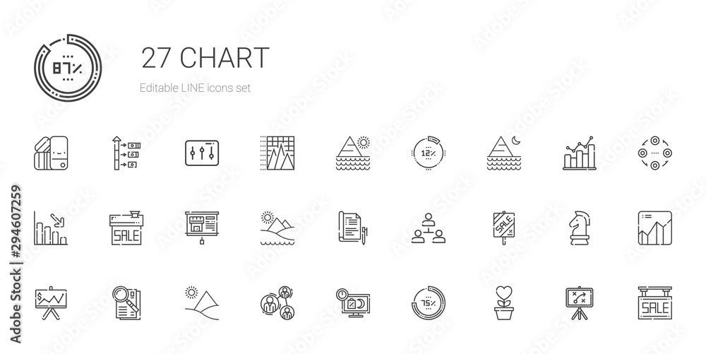 chart icons set