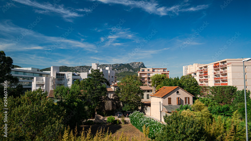 Une vue sur le mont Faron (Toulon) 