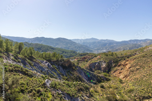 Fototapeta Naklejka Na Ścianę i Meble -  landscape of the Rambla de Hirmes area in Beninar (Spain)