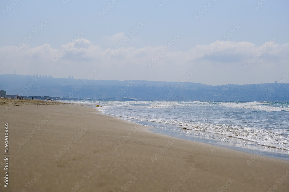 The beach of the Mediterranean sea
