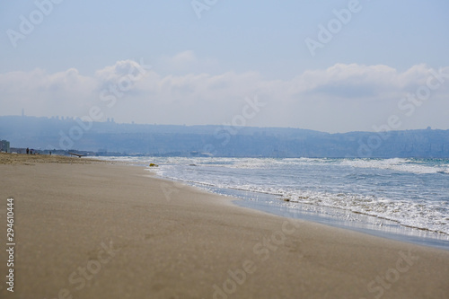 The beach of the Mediterranean sea