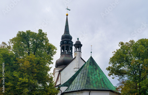 View of the St. Mary's Cathedral in old Tallinn. photo