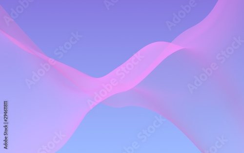 Pink wave on blue sky abstr...