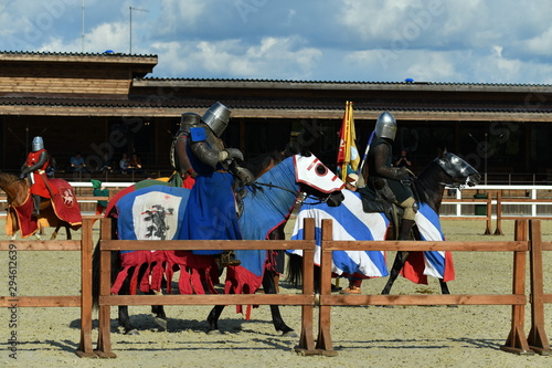 13th-century knights in armor