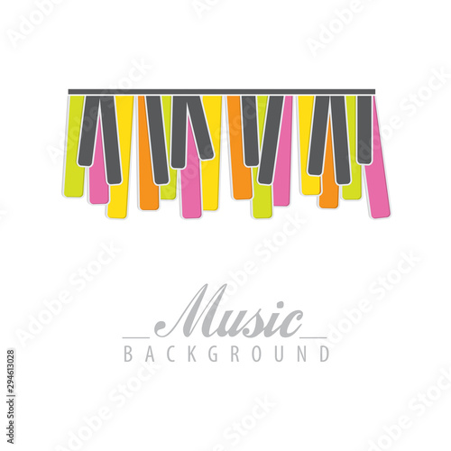 Piano icon vector for poster design
