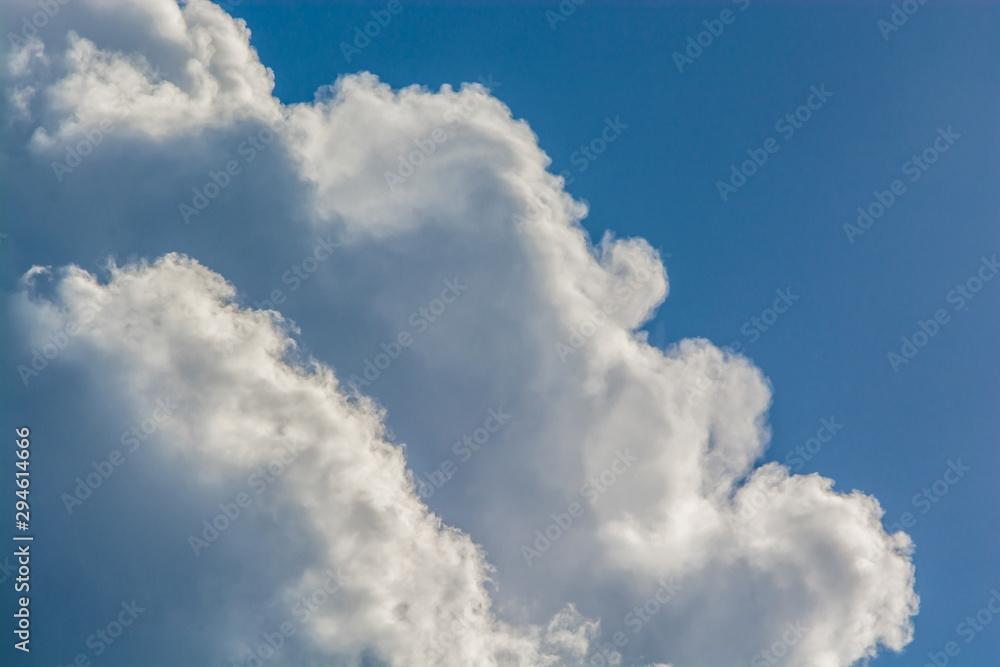 Detail of cumulus cloud on blue sky Detail of cumulus cloud on blue sky
