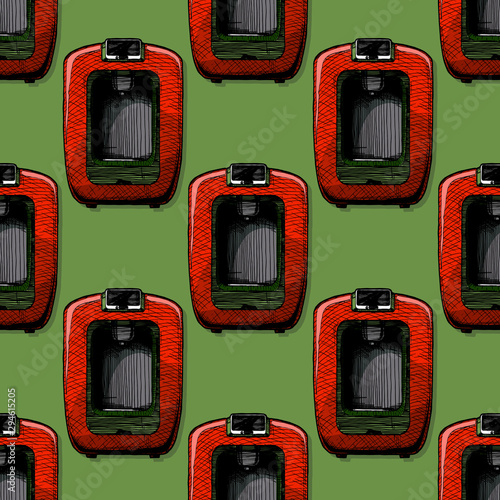 Pattern with coffee machines