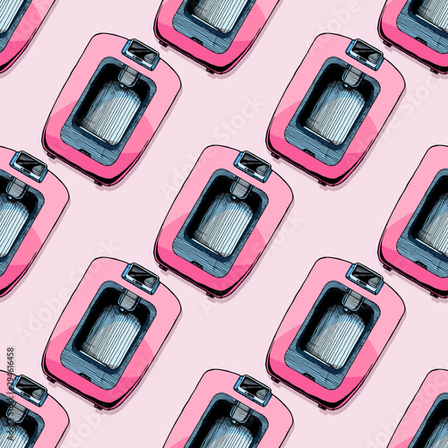 Pattern with coffee machines
