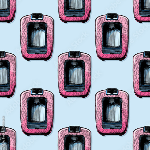 Pattern with coffee machines